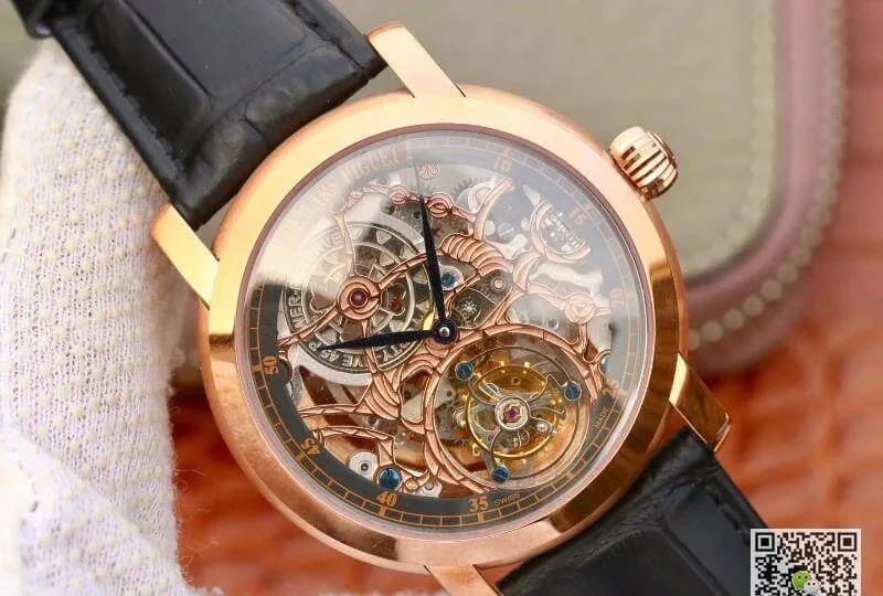 Audemars Piguet JULES 26357PT.ZZ.D028CR.01 1:1 Best Edition Replica Watch Swiss Tourbillon Black Leather Strap